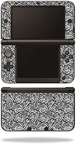 Корица MightySkins, съвместими с Nintendo 3DS XL - Абстрактен черно | Защитно, здрава и уникална Vinyl стикер