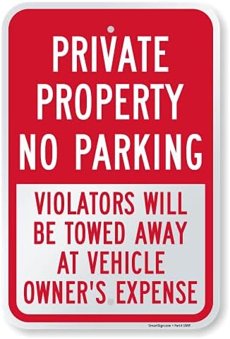 Стикер SmartSign Частна собственост - Нарушителям правила за паркиране забранено буксироваться | Светоотражающая