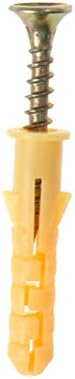 Винт 50 бр./лот Винтове 6x30 mm Самонарезни Малко Жълто Определя Винт Капачка За тръби, с монтиран на стената