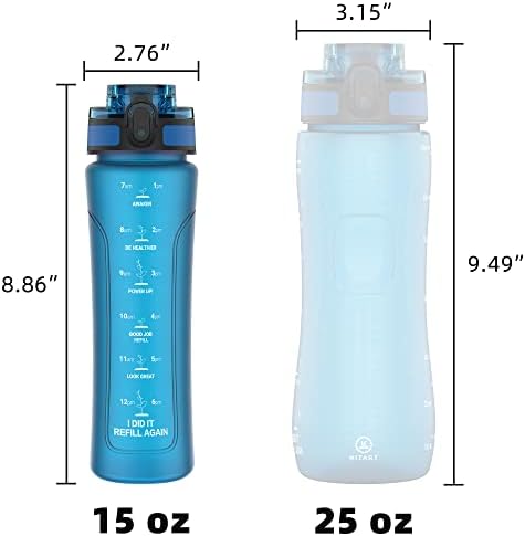 Бебешко шише за вода KITART за училището, 15 грама, от Тритана, не съдържат Бисфенол А, Лека, Здрава, запечатани, идеално за