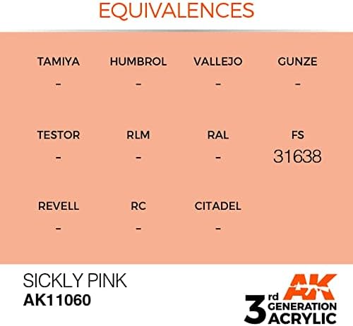 Акрилни бои AK 3Gen AK11060 Болезнено-розов цвят (17 мл)