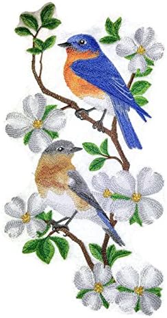 Природа, изтъкана от нишки, Царството на невероятни птици [Източното пана със Синята птица] [Произведено по поръчка и уникално],
