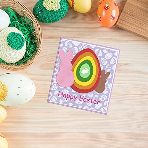 ALIBBON 2 бр., Рамка за яйца от Великден Заек, Щанцоване за Производство на пощенски Картички, Печати за Великден