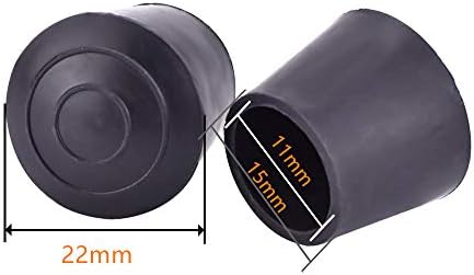 Гумени Накрайници на краката Jocon SF9001, Накрайници за края на капаци рафтове с диаметър 1 инч (25 мм), 8 бр,