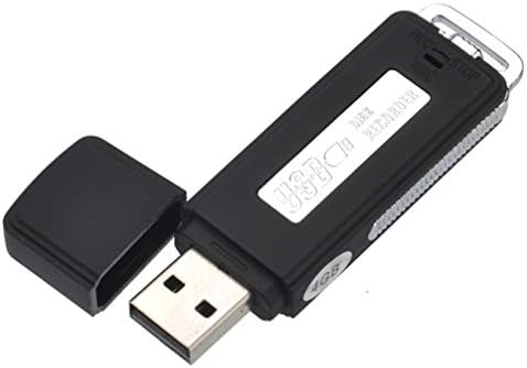 Цифров Диктофон Healifty Твърд Пластмасов 4 GB USB 2-в-1 Преносим Мини-флаш памет за Запис на глас за Лекции,