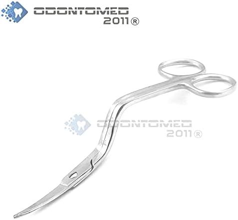 OdontoMed2011 6-Инчов Ножици за машинна бродерия с Двойно извити, Ножици с извита дръжка Double Curved Pro от ODM