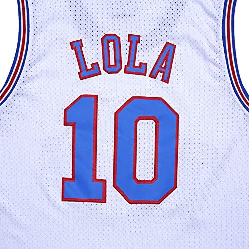 Мъжки баскетболен Майк 10 Lola Space Movie Спортни Ризи на 90-те Хип-Хоп Облекла за Партита
