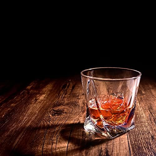 Кристални чаши за уиски Vaci – Комплект от 2 Чаши за бърбън, Чаши за пиене, лепенката, ракия, ирландско уиски,