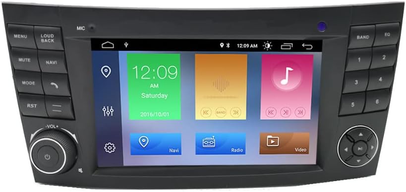 7-инчов Автомобилен Радиоприемник GPS 2 din Android 11 Система Auto Carplay за Mercedes-Benz W211 2002-2009 1 + 16 GB Мултимедиен плеър, WiFi