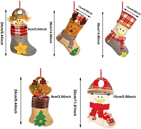 Коледни Чорапи Декорация На Дома, Коледно Дърво, Висящи Украшения На Домашна Вратата Декор На Стените Гитарная