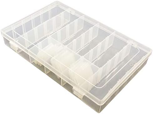 Кутия за съхранение на компоненти с 14 разделители на 6-36 слотове, 10,8 х 6,9x 1.8, гъвкав полипропилен на фирма
