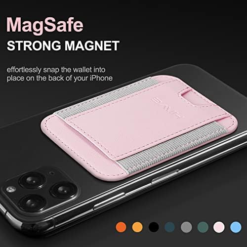 Държач за портфейла си с магнитна карта за Apple Magsafe, Държач за магнитни карти Magsafe за iPhone 12, Чантата Magsafe за iPhone 13/14, Кожена кесия с магнитна защита за задната част на iPho