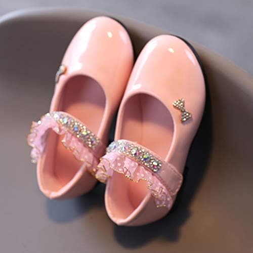 Детски Обувки с декорация във формата на Кристали, Ежедневни Обувки, Обувки на Принцеси За Момичета, Однотонная