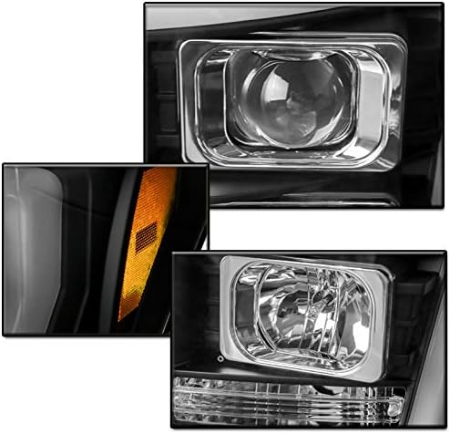 ZMAUTOPARTS led DRL Черна Проекторная на Прожекторите с 6,25 Бял led DRL За 2011- Ford F250 F350 F450 F550 Super Duty