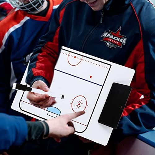 BESPORTBLE 1 Комплект Полезна треньорска дъска Практичен за многократна употреба клипборда за хокей на лед хокей