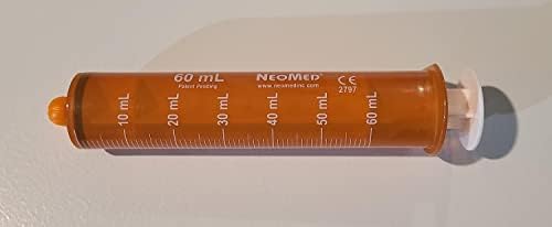 NeoMed Опаковка Течни Лекарства За перорално приложение, Спринцовка С капак 60cc/60 мл, 10 бр./ОПАКОВАНЕ., Амбър,