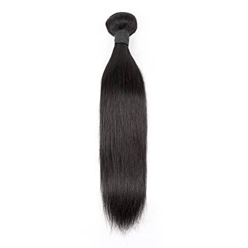 10A Директни Снопове от Човешки косъм 16 18 20 инча Бразилски Девствени Директни Снопове от Човешка Коса За удължаване Естествен цвят (1 618 20, черен)