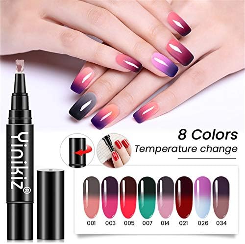 Градиентный Цветен Гел-лак за нокти, Дизайн на нокти, гел-лак, UV led Гел-лак за нокти, 5 мл-Промяна на цвета в зависимост от температурата (G115-01)