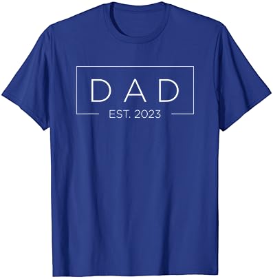 Мъжка тениска с Обявяването на бременността Dad Est. 2023 Soon To Be Dad