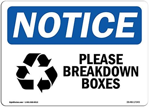 Признаци за уведомяване OSHA - Моля, Вывесьте на кутии с надпис с символ | Стикер на Виниловую етикета | Защитете вашия