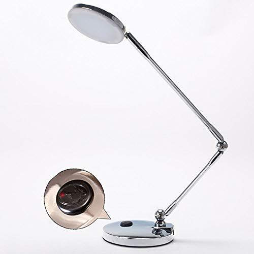 GUOCC Модерна светодиодна настолна лампа за защита на очите Энергосберегающая лампа Метална дълга Сгъваема ръкохватка