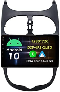 Bestycar 9 Android Кола стерео радио за Peugeot 206 2000- Восьмиядерный Android 10,0 HD Сензорно главното устройство поддържа GPS Навигация Carplay Android Авто Bluetooth SWC DSP USB AHD Резервно помещение-