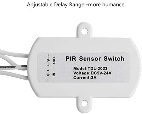 ASHATA DC от 5 до 24 В USB IR-Ретранслатор Превключвател за DIY led осветление, Инфрачервен PIR Датчик за Движение