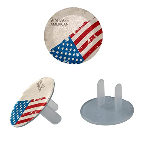 24 Опаковки пури в ограничени бройки Патриотични Покривала за контакти с американския Флаг, Защитни Покривала