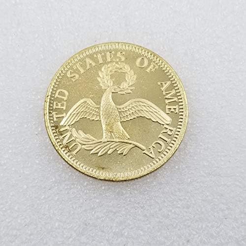 1795 Криптовалюта Любима Монета Американската със Защитно покритие, Позлатена Копие Бижута, Монети Занаяти