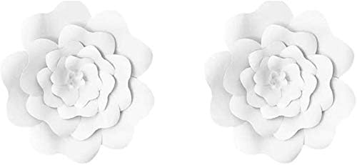2 елемента 16-цолови Хартиени Цветя за Декорация на 3D Хартия Цвете САМ Цветя с ръчно изработени Фон за Сватбени партита