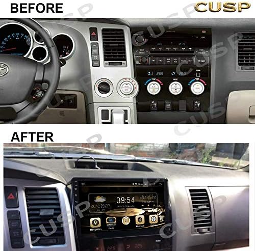Кола стерео-радио с голям екран 10.2 инча, GPS-навигация за Toyota Tundra 2007-2013, Sequoia 2008 - Мултимедиен плеър с Android 8 Основната 4G + 64G, комплект за Кола за възпроизвеждане на аудио-