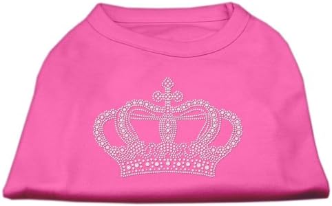 Риза Mirage Pet Products С кристали във формата на Корона, по-Голямата, Ярко-Розова