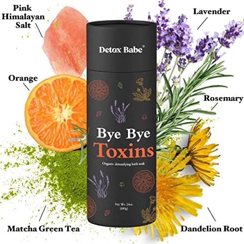 Довиждане, токсини, Органична сол за детоксикация | Английска сол, Розова гималайская сол, Екстракт от зелен чай Мача, корен