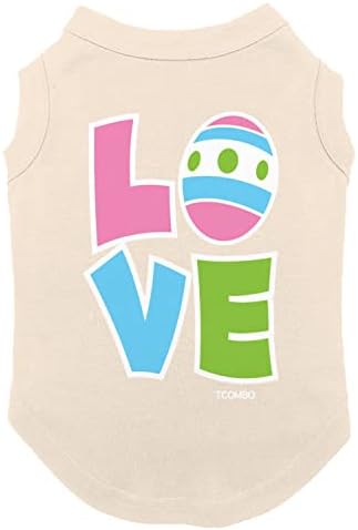 Тениска Love Easter Egg - Happy Bunny Сладко Куче (Натурална, X-Large)