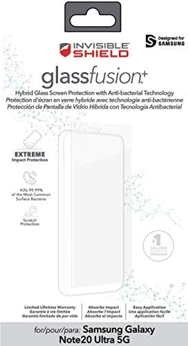 Защитно стъкло ZAGG Invisbleshield Glass Fusion Plus - Хибрид защитно стъкло - Произведено за Samsung Note 20 Ultra