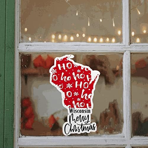 Стикер На прозореца в Уисконсин, Стикер на стената в Уисконсин, Стикери за стена с Карта Щати Уисконсин, Коледни Стикери за стени са от PVC със Собствените си ръце, Ст?