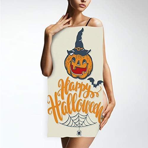 Sinstour Страшни Тикви Кърпи за ръце Happy Halloween за Баня с Декоративни Кърпи за Ръце за Гости за Многофункционална фитнес зала и Хотела