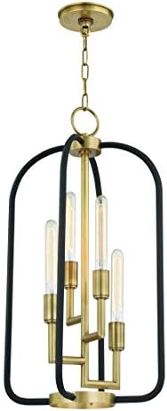 Hudson Valley Lighting 8313-AGB Angler 3-Светлинна полилей - 10 см в ширина и на 19,5 см височина, Цвят на завършеност: Состаренная