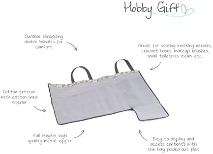 Подарък за хоби, Реверсивная Закопчалката на Чантата За Съхранение на Плетене с Джобове за Вязальных Спици и Дръжки, в Градината