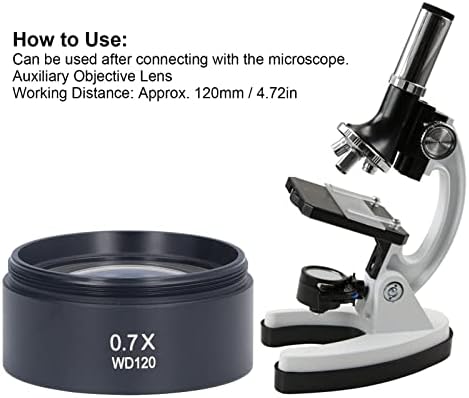 Барлоу обектив, По-Прозрачно Покритие Маслостойкий Лещата С Висок Индекс на Пречупване 120 mm Работно Разстояние за Стереомикроскопа