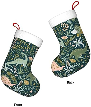 Сладки Коледни Чорапи с участието на Динозавър за Домашен Празник, Украса за Коледното парти