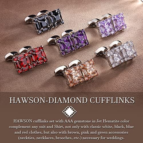 Блестящи копчета за ръкавели HAWSON за мъжка Мода ризи на покритие, в кутия за Подарък, Лесно се съчетават с однотонным вратовръзка в Червено, Бяло, Черно, Синьо цветов?