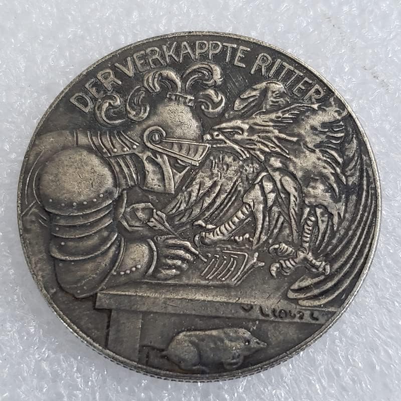 Старинни Занаяти 1916 Череп Скитник Монета Морган Сребърен Долар #2604
