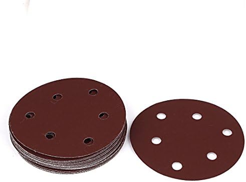IIVVERR Абразивни Шлифовъчни кръгове с куки и вериги с диаметър от 5 инча 1000 песъчинки, 20 бр. (дискове с диаметър от 5 инча