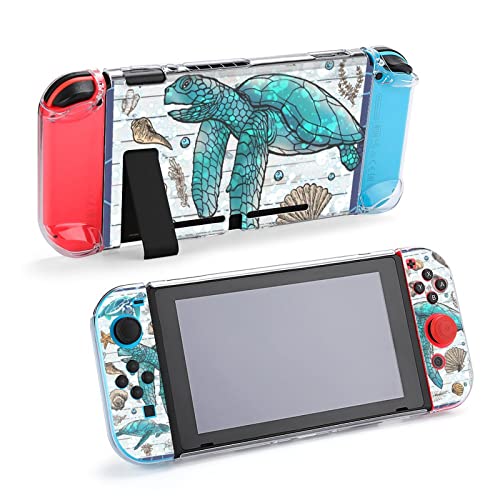 Защитен калъф NONOCK за Nintendos Switchs, Реколта Игрова Конзола Sea Turtle Switchs със защита от надраскване,
