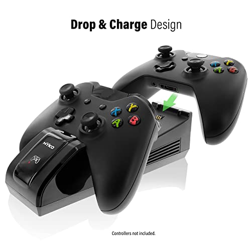 Nyko Xbox Controller Charger Station - Безжично зарядно устройство с захранването с променлив ток, съвместима с контролерите