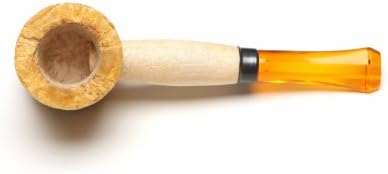 Миссурийская пенковая мини слушалката за тютюн със златен стълб от царевичен кочан