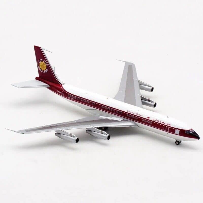 Полет 200 Държавата Катар за Боинг 707-300 A7-AAA със стойка Ограничен тираж 1/200 ГЛАСОВЕ самолет, Предварително Събрана модел