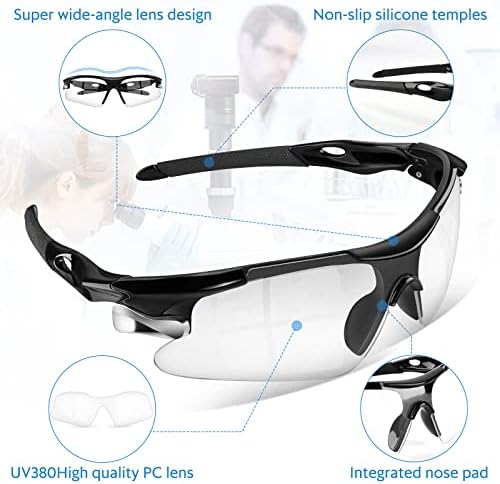 miunruar Защитни Очила за мъже и жени, ANSI Z87.1 + UV-защитни очила, устойчиви на въздействието на Защитни очила с тонировкой за работа
