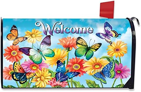 Брайарвуд Лейн Вълнисти Пеперуди Магнитна Пружина Капак пощенска кутия за Добре дошли Стандарт